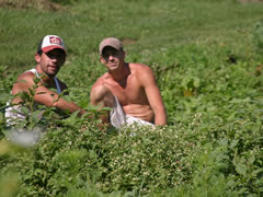 Edwin and Brian take a break
